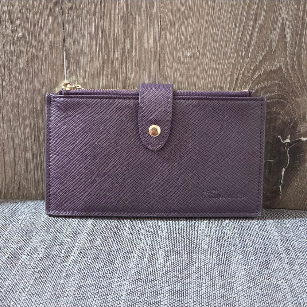 Travelambo Womens Purple Wallet RFID Blocking Bifold Multi Card Case Zipper